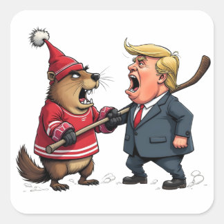 Canada vecht tegen Trump Vierkante Sticker