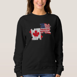 Canada Verenigde Staten Love Roots Canadian Americ Trui