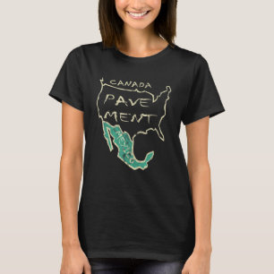 Canada Verharding Mexico Landkaart Land Vintage T-shirt