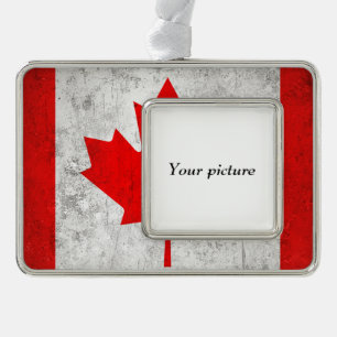 Canada Verzilverd Kader Ornament