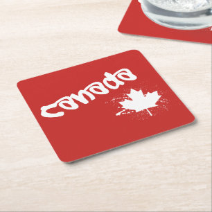 Canada Vierkante Kartonnen Onderzetter
