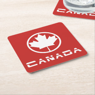 Canada Vierkante Kartonnen Onderzetter