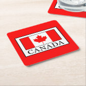 Canada Vierkante Kartonnen Onderzetter (Schuin)