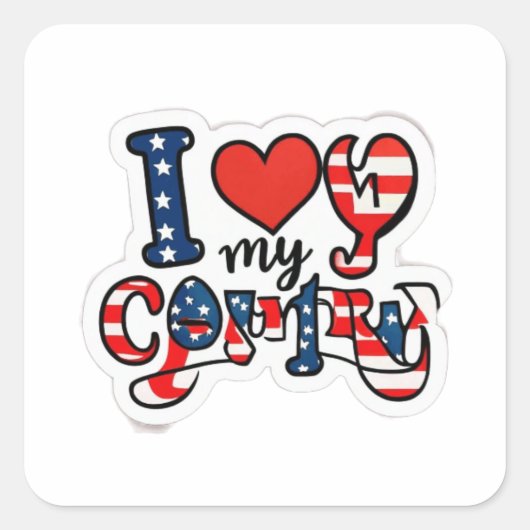 Canada Vierkante Sticker (Voorkant)