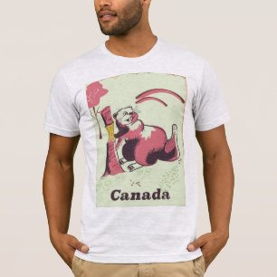 Canada vintage bever reisposter t-shirt