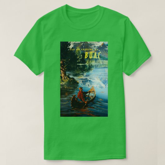Canada vintage-poster t-shirt (Design voorkant)