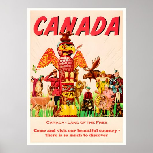 Canada Vintage Travel Poster (Voorkant)