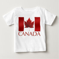 Canada Vlag Baby T-shirt Canada Baby T-shirt