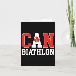 Canada Vlag Biatleet - Canadees Kan Biatlon Kaart