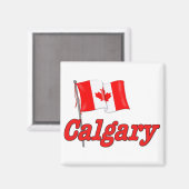 Canada Vlag - Calgary Magneet (Voorkant / Achterkant)