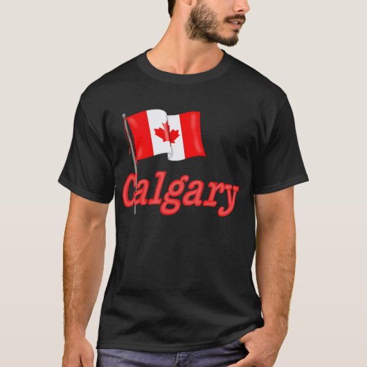 Canada Vlag - Calgary T-shirt (Voorkant)