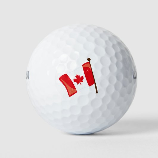 Canada vlag Canada Golfballen (Voorkant)