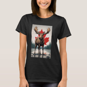 Canada vlag Canada Pride Canada Day Canadian Anima T-shirt