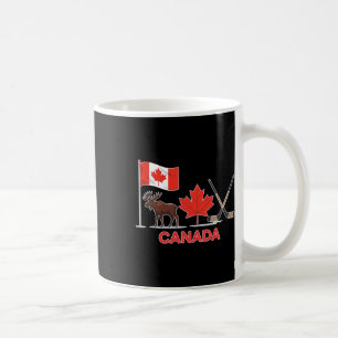 Canada Vlag Canadese Esdoornblad Hert IJshockey Koffiemok