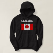 Canada vlag Canadese vlag Canadese rots Maple Lea Hoodie (Design voorkant)