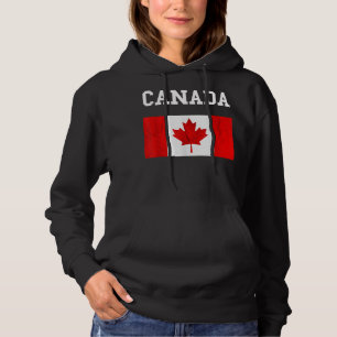 Canada vlag Canadese vlag Canadese rots Maple Lea Hoodie