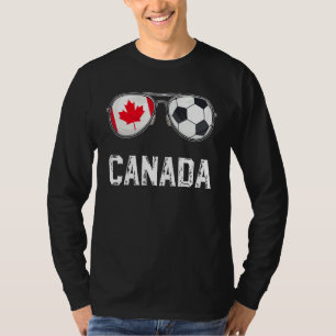 Canada Vlag & Football Schunglass Canadese Ventila T-shirt