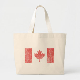 Canada Vlag Grote Tote Bag
