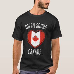 Canada Vlag Hart Owen Sound T-shirt
