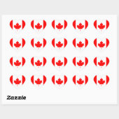 Canada Vlag Hart Sticker (Vel)