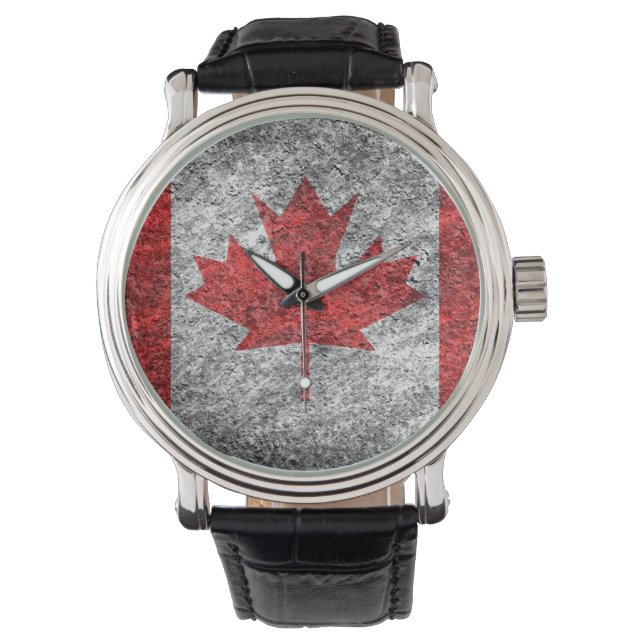 Canada Vlag  Horloge (Voorkant)