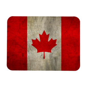 Canada vlag in Grunge Magneet