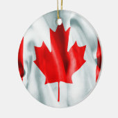 Canada Vlag keramische kerstversiering Keramisch Ornament (Links)