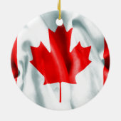Canada Vlag keramische kerstversiering Keramisch Ornament (Achterkant)