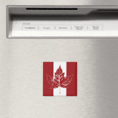 Canada Vlag Magneet Retro Canada esdoornblad magne (Insitu (Vaatwasser))
