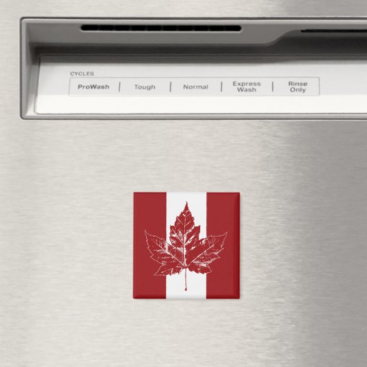 Canada Vlag Magneet Retro Canada esdoornblad magne (Insitu (Vaatwasser))