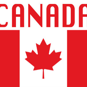 Canada Vlag met Canada Tekst Tote Bag