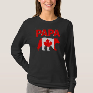 Canada Vlag Papa Beer Canadese Vader Vaderdag T-shirt