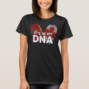 Canada vlag Proud Senegal Senegalese DNA Fingerpri T-shirt