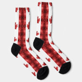 Canada vlag rode snuffelpatroon sokken (Rechts)