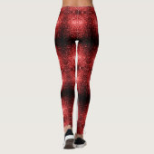 Canada vlag rode snufjes monogram leggings (Achterkant)