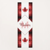Canada vlag rode snufjes monogram yogamat (Voorkant)