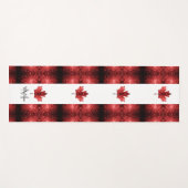 Canada vlag rode snufjes monogram yogamat (Voorkant (horizontaal))