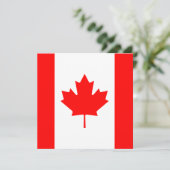 Canada Vlag Uitnodiging (Staand voorkant)