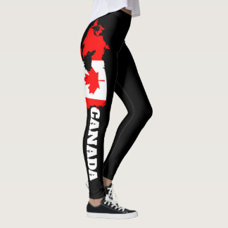 Canada Vlag Yoga Leggings - Esdoornblad Dames Cade