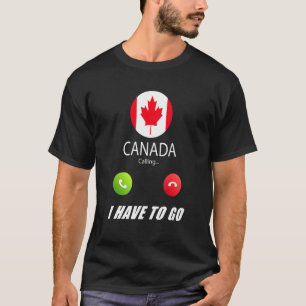 Canada vlaggen naar Souvenir Canada roept T-shirt