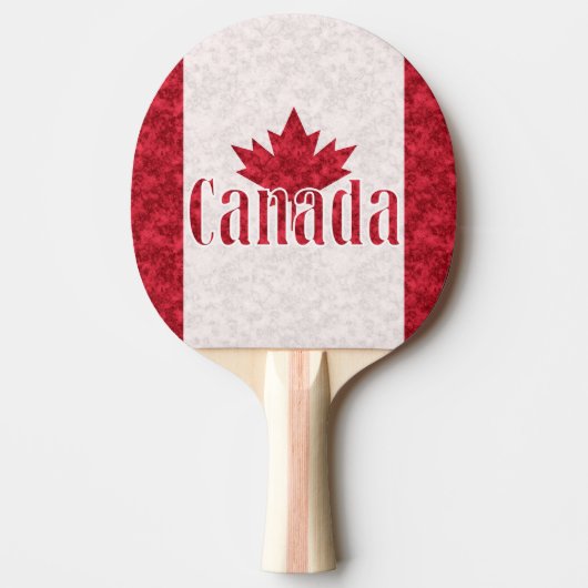 Canada, vlaggendouche tafeltennisbatje (Voorkant)