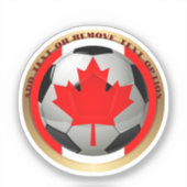 Canada Voetbal Sport Sticker (Voorkant)