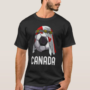 Canada Voetbalteam 2022 Arab Keffiyeh Canada Vlag T-shirt