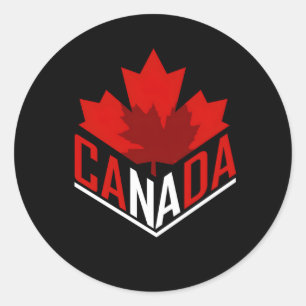 Canada voor Canadezen Ronde Sticker