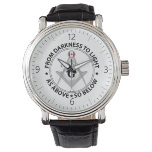Canada vrijmetselarij teken horloge