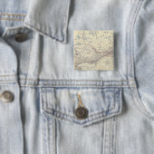 Canada W Vierkante Button 5,1 Cm (In situ)