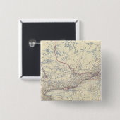 Canada W Vierkante Button 5,1 Cm (Voorkant /achterkant)