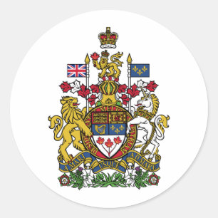 Canada Wapenschild CA Ronde Sticker