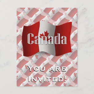 Canada Waving Flag Kaart