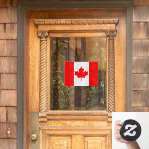 Canada Window Sign, Cling, Canadese vlag Raamsticker